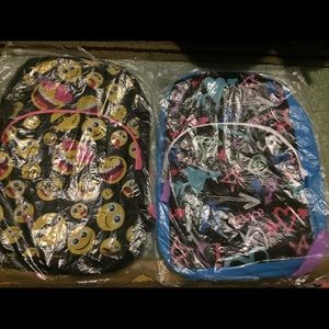 Emoji Bookbags NWT